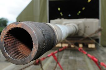 WWII tank relocated by 48th LRS