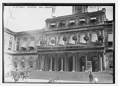 City Hall draped for Gaynor (LOC)