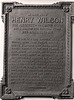 Vice President Henry Wilson Plaque