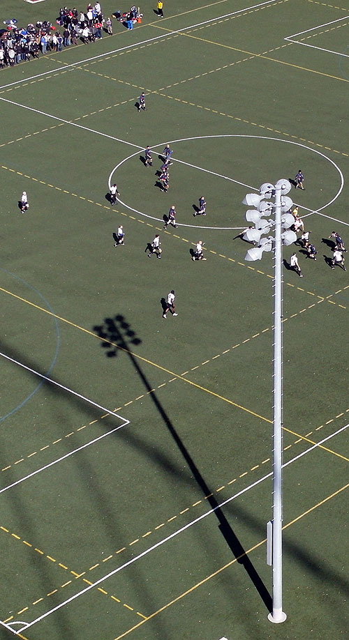 Soccer field on Randall's Island from the Triboro Bridge.