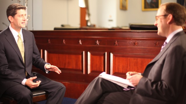 ABC News's Jonathan Karl sits down with Congressman Paul Ryan for his first post-election network television interview. 