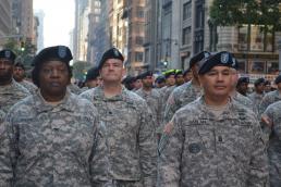 77th Sustainment Brigade marches in NYC Veterans Day Parade