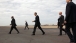 President Obama Walks Across the Tarmac