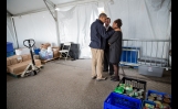 President Obama Meets with Damien and Glenda Moore