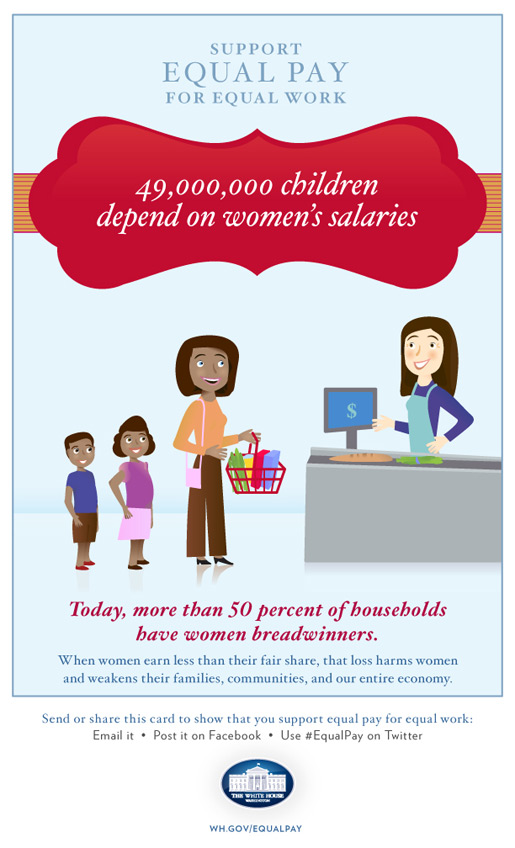 49,000,000 million children depend on women's salaries