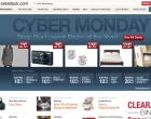 Overstock.com website for Cyber Monday.