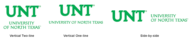 stacked UNT wordmark