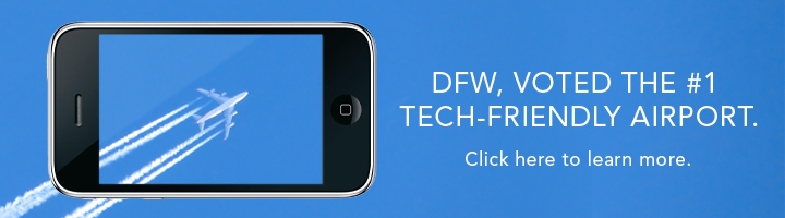 DFW Number 1 Tech Friendly Airport Banner
