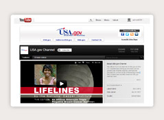 Visit the USA.gov YouTube channel to watch government videos.