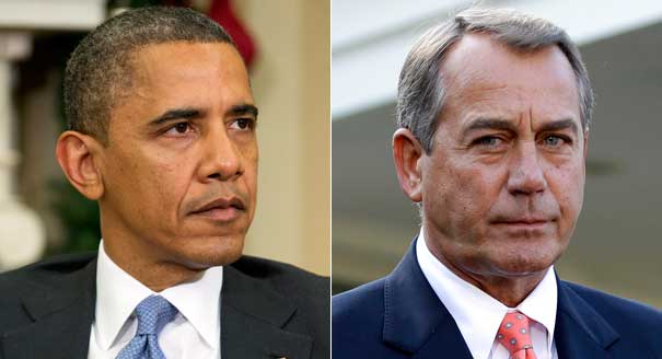 President Barack Obama (left) and Speaker of the House John Boehner are shown. | AP Photos