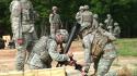 Soldiers Train on a Live Fire Mortar Range