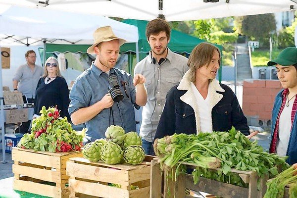 Independent film "California Solo" stars Robert Carlyle, second from right, as an ex-British pop rocker with a troubled past who moves to L.A. and takes up organic farming.