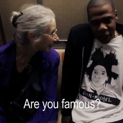 _Video: Adorable Older Lady Asks Subway-Riding Jay-Z Who He Is