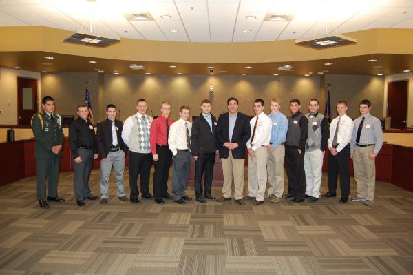 Congressman Labrador Poses with Students Nominated to Receive Appointments at U.S. Service Academies