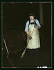 C. & N.W. R.R., Mrs. Elibia Siematter, working as a sweeper at the roundhouse, Clinton, Iowa (LOC) by The Library of Congress