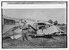 German guarding wrecked aeroplane (LOC) by The Library of Congress