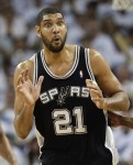 Tim Duncan attributed the leaking of the Halloween photo depicting him and Tony Parker holding toy guns to the head of a man dressed as NBA official Joey Crawford to the modern era of cell phone cameras and 24/7 media. (AP)