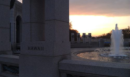 americasgreatoutdoors:

The Tragedy at Pearl Harbor happened on this date in 1941. We thought we would share this picture of the World War II Memorial in Washington, DC as we remember those brave men and women who lost their lives on that terrible day.Photo: National Park Service 