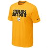 Nike Pittsburgh Steelers Just Do It T-Shirt - Gold