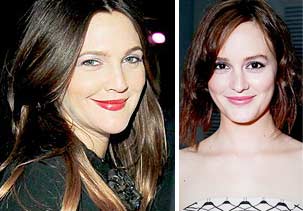 Image: (From left) Drew Barrymore & Leighton Meester (Courtesy of InStyle)