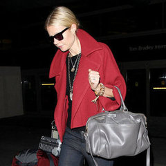 Gwyneth Paltrow in a Red Coat at LAX