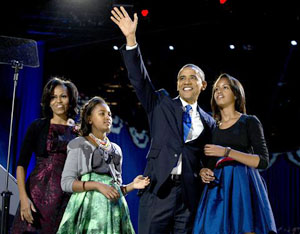 President Obama wins re-election (AP Photo)