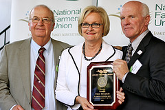 Claire Accepts National Farming Group’s Award for her Leadership in Protecting Rural Missouri