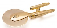 For the Nerd Who Has Everything: The 24K Gold <em>Star Trek</em> Enterprise Pizza Cutter