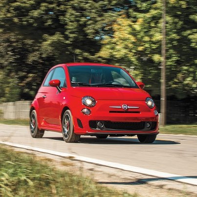 Photo: Fiat's new 500 Turbo is like an Abarth Lite, but it's semi-pricey and only semi-quick.

Full Fiat 500 Turbo review: http://cardrive.co/6032peV6 
Photo gallery: http://cardrive.co/6033peVB