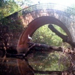 Vizcaya Bridge as seen from Kayak