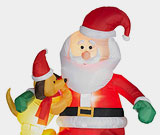 Christmas inflatables and outdoor decorations
