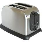 2 slice stainless steel toaster