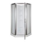 38 in. x 38 in. x 72-1/8 in. Standard Fit Corner Shower Kit