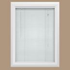 White Vinyl Custom Cut Blind, 1 in. Slats (Price Varies by Size)