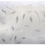 24 in. x 36 in. Etched Leaf Decorative Window Film