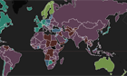 Corruption interactive map of the world