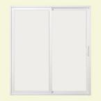 Premium Atlantic 60 in. x 80 in. White Right-Hand Vinyl Sliding Patio Door with Low-E Argon Glass