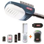 SilentMax 1000 3/4 HPc Belt Drive Garage Door Opener with Bonus Closed Confirm Remote Upgrade