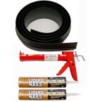 20 ft. Black Garage Door Threshold Kit