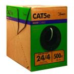 500 ft. 24/4 CAT5e Riser Cable Gray