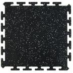 Black 16.5 in. x 16.5 in. Activity Floor (6-Pack)