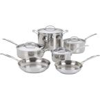 Chef's Classic Stainless Steel 10-Piece Cookware Set