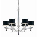 Elora Collection 6-Light Chrome Chandelier