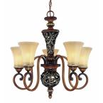 5-Light Caffe Patina Chandelier