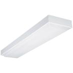 2-Light 4 ft. White Ceiling Fixture