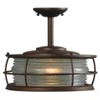 Harbor 12 in. Outdoor Copper Convertible Flush mount