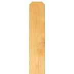 5/8 in. x 3.5 in. x 6 ft.  #2 No Hole Cedar Dog Ear Picket