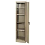 18 in. W x 66 in. H x 18 in. D Freestanding Steel Cabinet in Tan