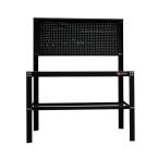 48 in. W x 28 in. D x 59.8 in. H Each Steel Work Bench in Black