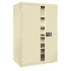 48 in. L x 24 in. D x 78 in. H Freestanding Steel Cabinet in Putty